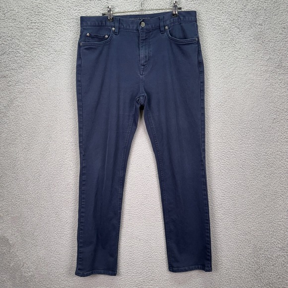 Banana Republic Other - Banana Republic Pants Mens 34x32 Blue Traveler 5 Pocket Slim Office Preppy